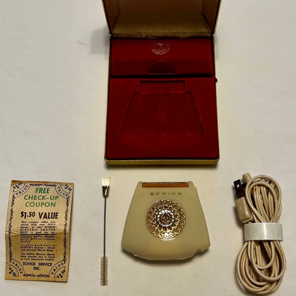 1960S SCHICK CROWN JEWEL ELECTRIC SHAVER, VINTAGE MINT NIB - Picture 3 of 5